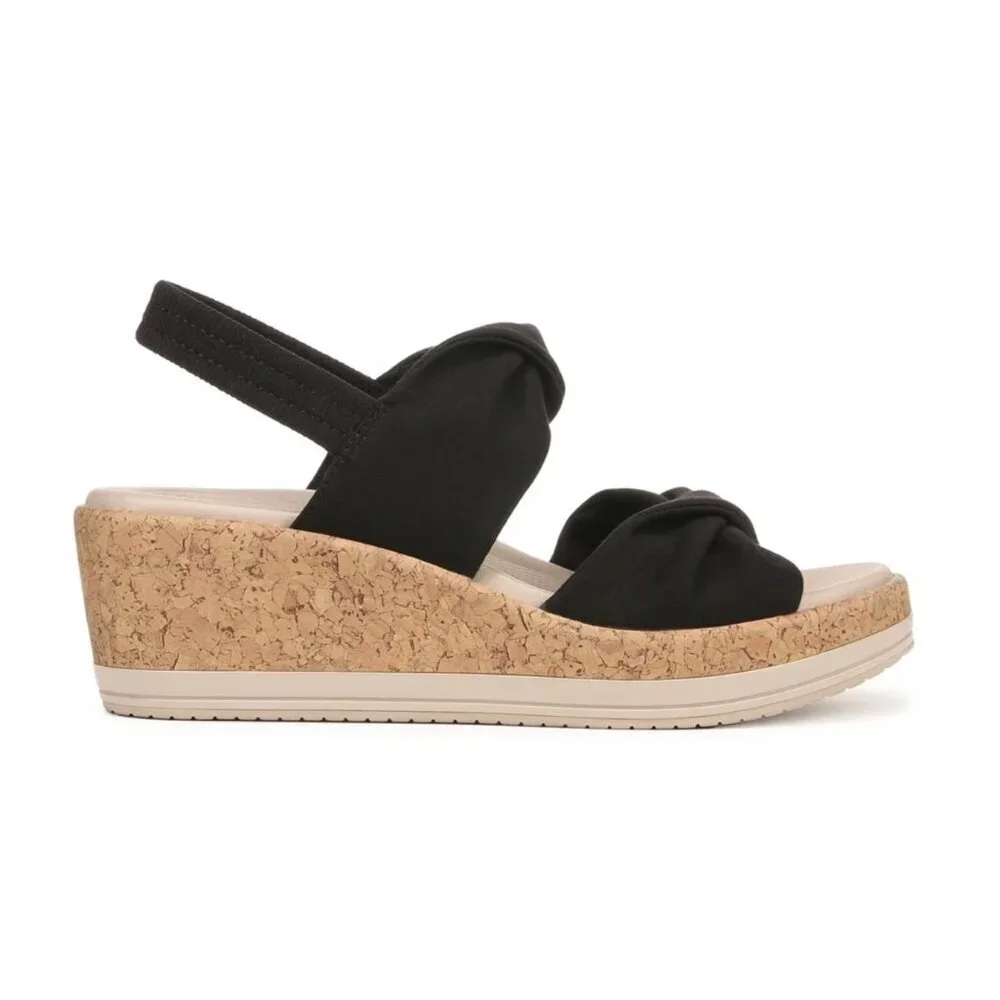 Bzees Women's Riley Slingback Wedge Sandal